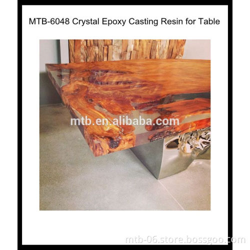 High Gloss Crystal Epoxy Resin Casting for Table